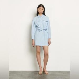 Sandro Paris Estel Shirt Dress With Decorative Buttons